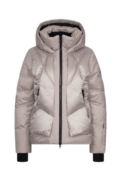 Down jacket in layered look