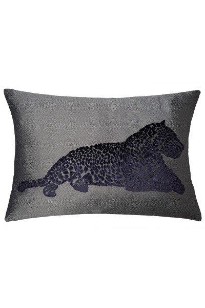 Decorative cushion cover with leopard print