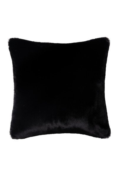 Decorative cushion cover in cosy woven fur