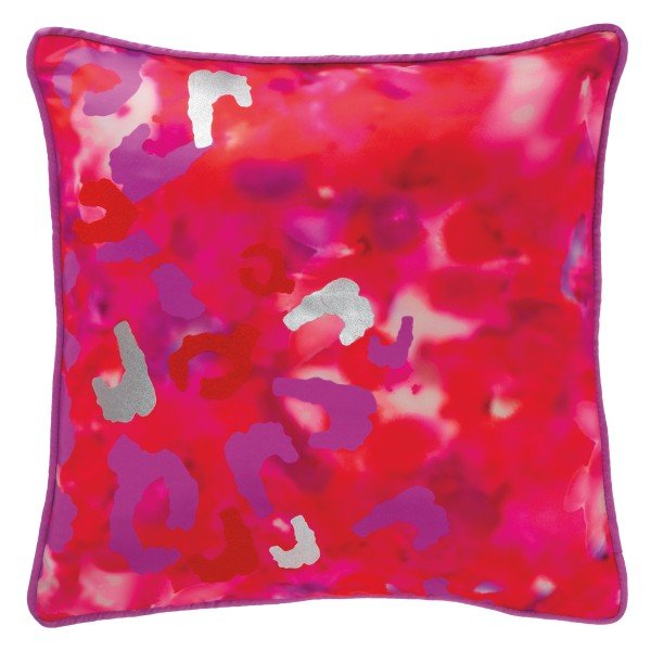 Decorative cushion with tie dye print