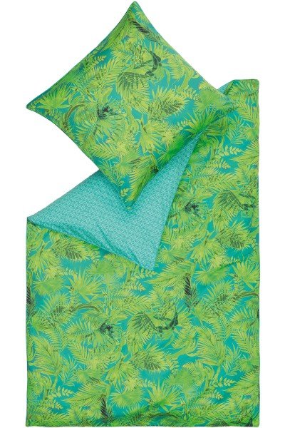 Bed linen with palm tree print 135x200