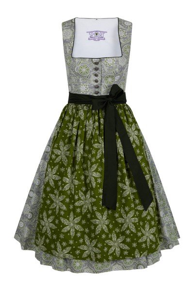 Fairy-tale dirndl with picturesque all-over prints