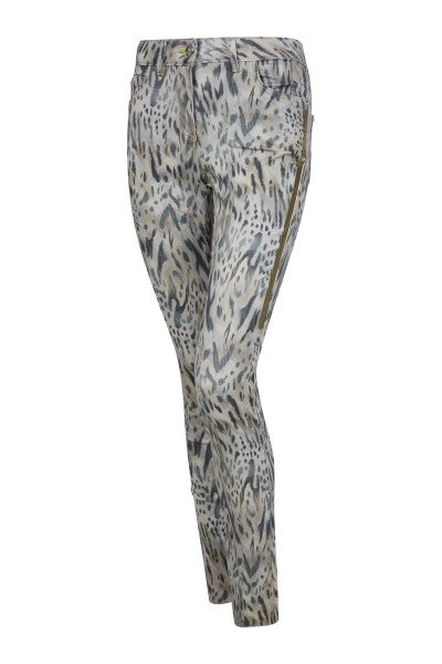 H&M Stretch Trousers allover print extravagant style Fashion Trousers Stretch Trousers 