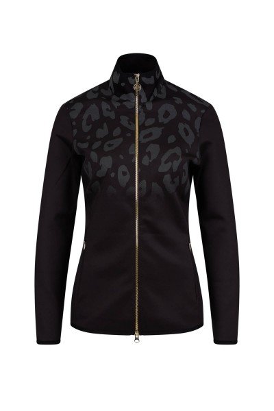 High-quality second layer with trendy reflective leo print