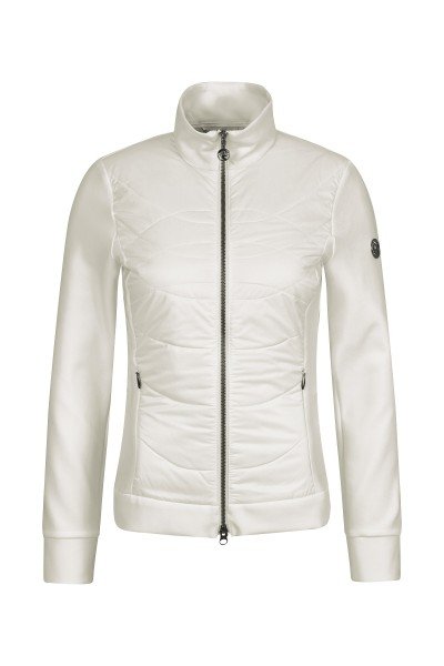 Sporty stand-up collar jacket with fashionable stitching