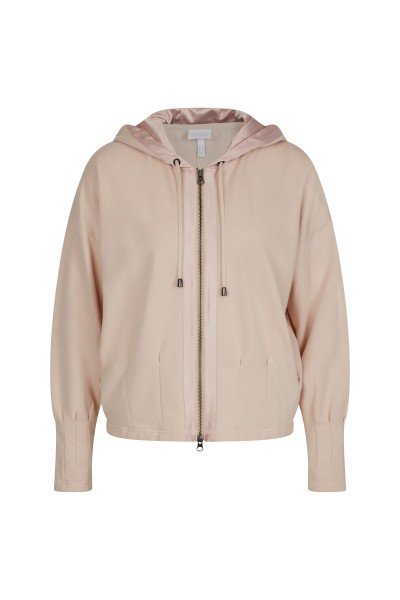 Sweat jacket with exciting pleat details