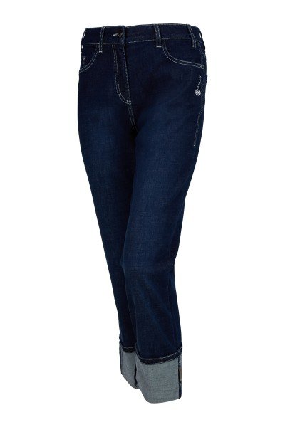 Fashionable jeans with a wide straight leg