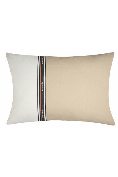 Two-tone decorative cushion cover