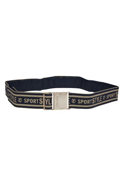 Casual belt with metal buckle