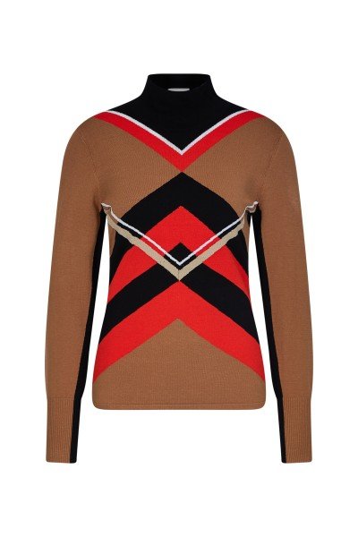 Sweater with intarsia design