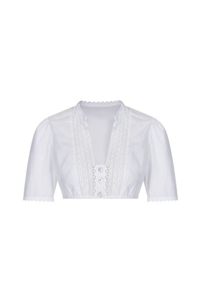 Dirndl blouse with lace trim