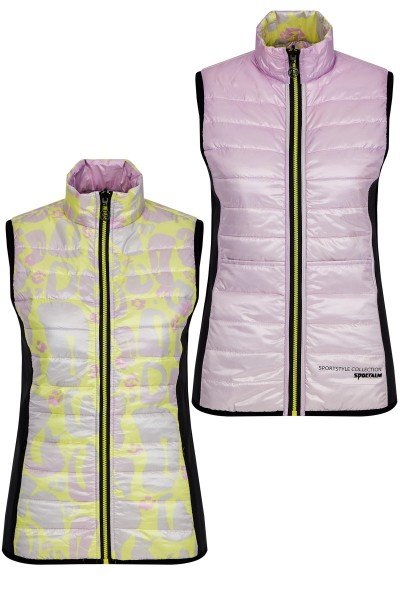 Reversible vest with all-over print