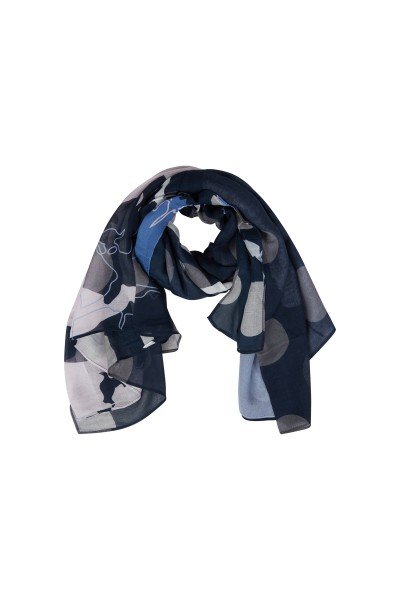 Printed scarf made from high quality silk blend