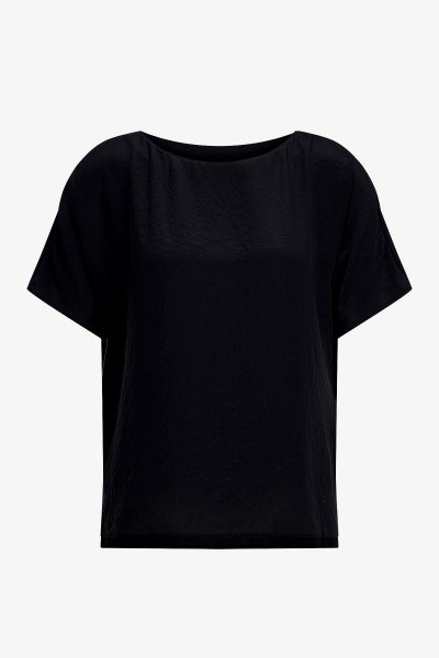 Slip-on short-sleeved blouse