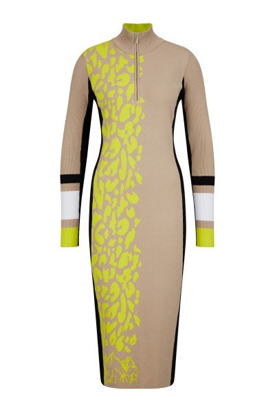 dress with jacquard pattern  