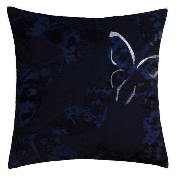 Decorative cushion cover with butterfly print