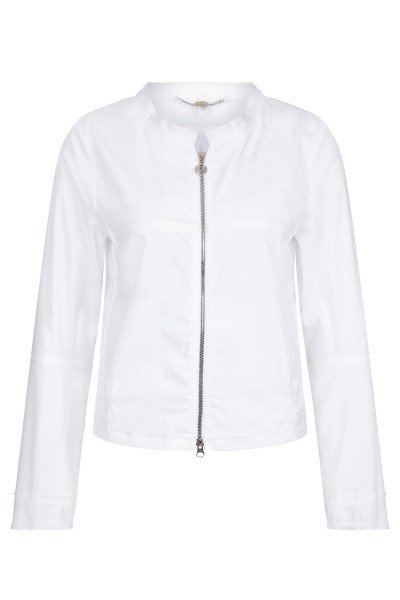 Summery, sporty jacket with open-edged details