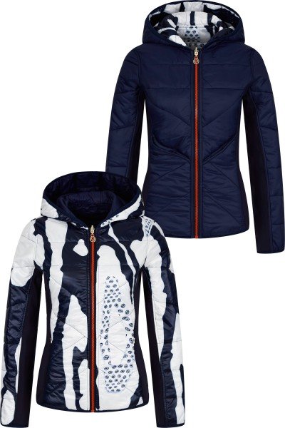 Trendy reversible jacket with trendy leopard print