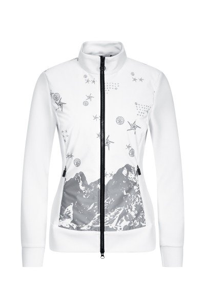 Jersey jacket with a print
