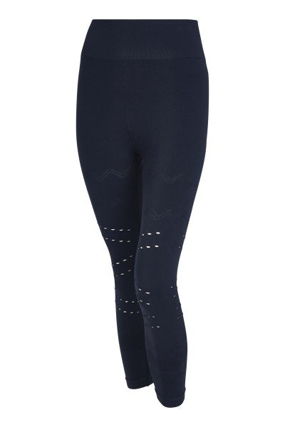 Seamless leggings with openwork