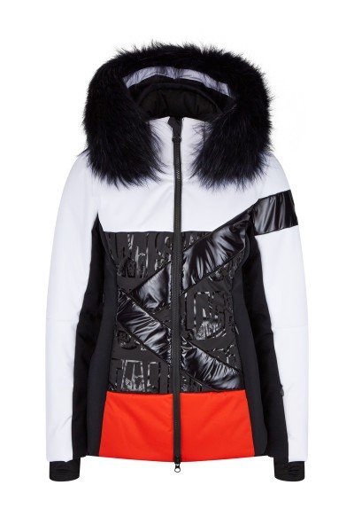 Ski jacket in a skillful mix of materials and color blocking