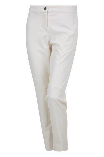  Fashionable trousers in a light carrot shape made from comfortable stretch fabric