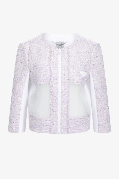 Fashionable short jacket in Chanel style