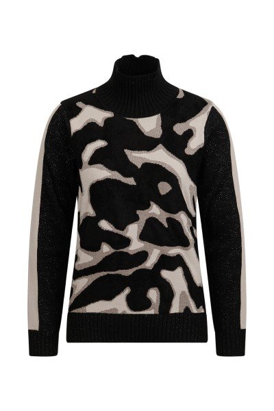 Animal-Jaquard knitted sweater
