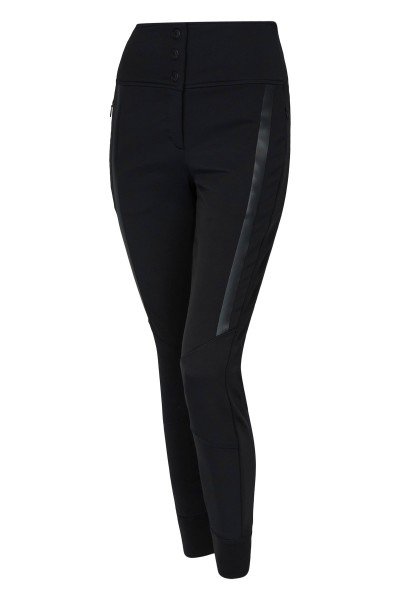 Figure-hugging jet trousers with a high waistband