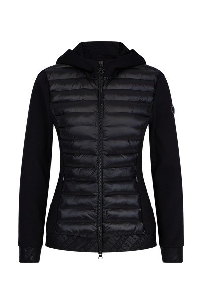 Hooded jacket with padded front