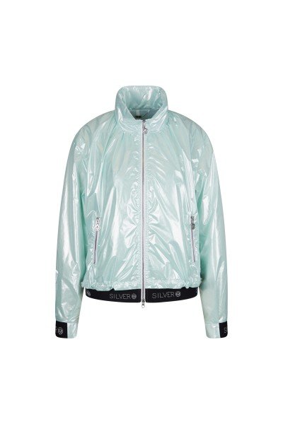Light and airy windbreaker with sophisticated hem and made of iridescent nylon quality