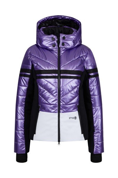 Ski jacket in a classy color block