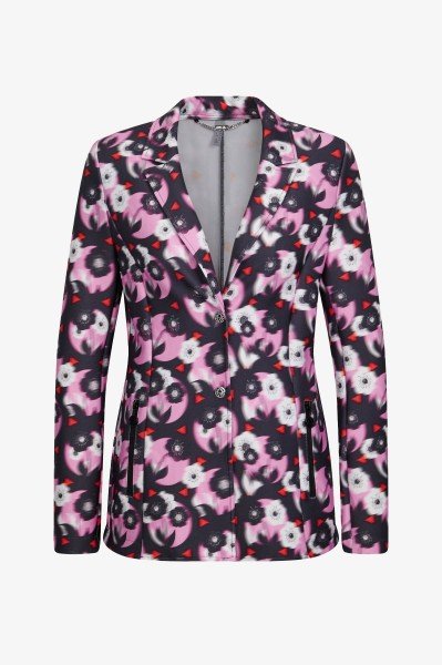 Blazer with floral all-over print