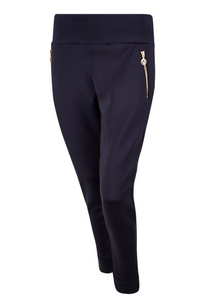 Narrow jersey golf pants with comfortable waistband