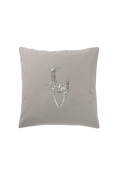 Decorative cushion cover with fawn sequins