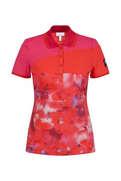 Classic polo shirt with a sophisticated mix of patterns