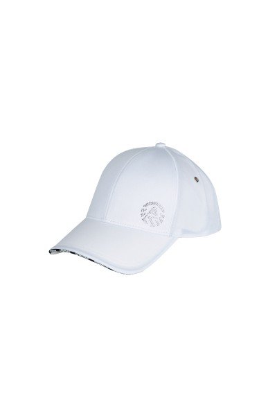 Basic cap with sparkling rhinestone sports logo