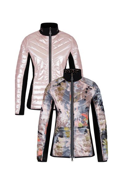Fashionable reversible jacket in padded nylon 