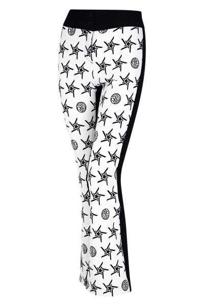 Ski trousers with a star design
