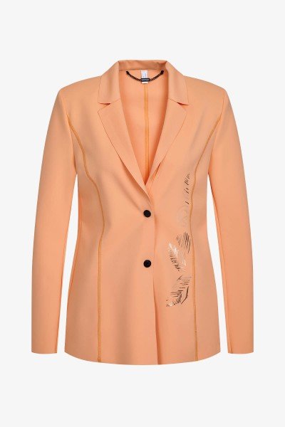 Fashionable blazer with exclusive transfer print on the front