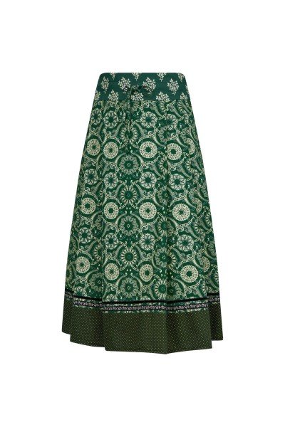 Midi-length skirt with lovely hem details