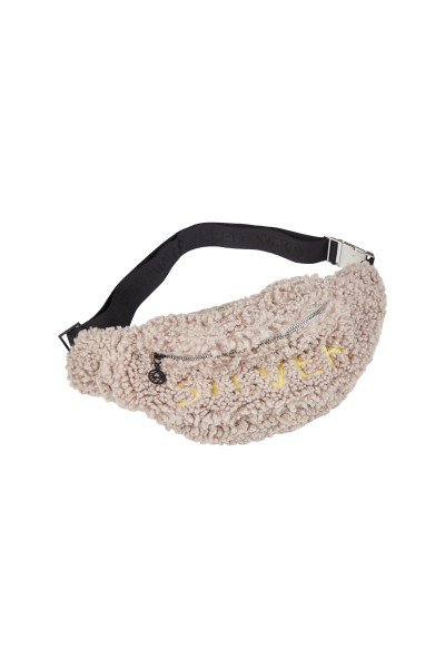  Plush fanny pack with elaborate embroidery