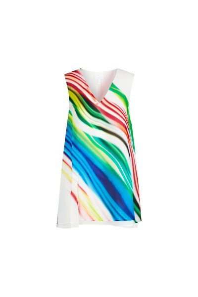 A-line summer top with trendy layered look