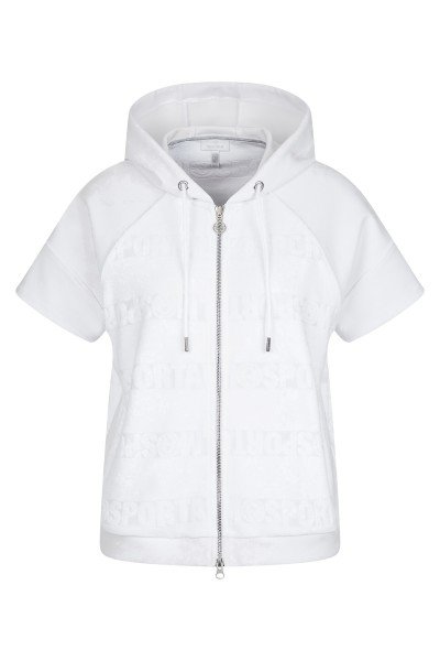 Short-sleeved sweat jacket in terry quality 