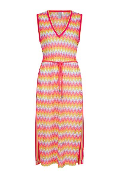 Summer dress with a zigzag design