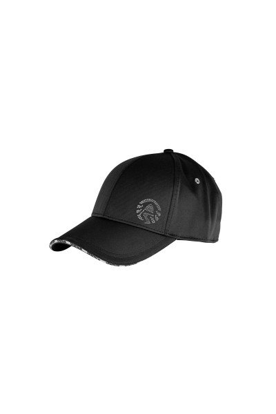 Basic cap with sparkling rhinestone sports logo