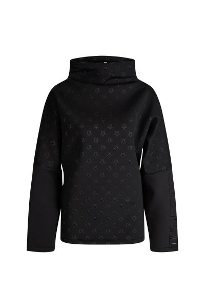 Sweatshirt mit 3D geprägten Sternen in Scuba Qualität
