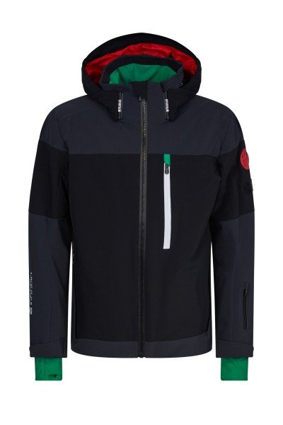 Ski jacket with color contrasts