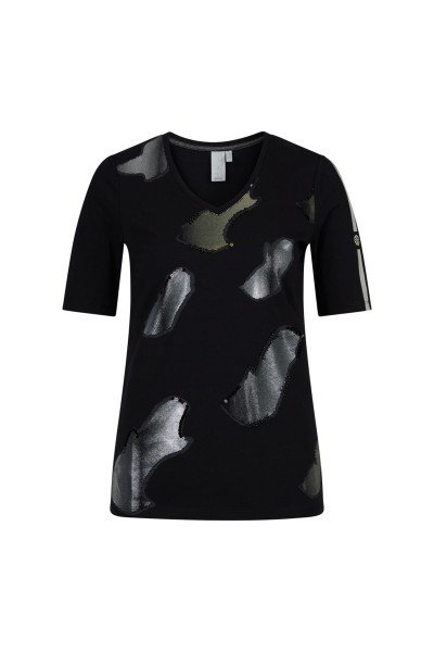 Shirt with abstract leo design