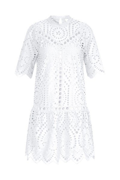 Adorable dress made of high-quality eyelet embroidery